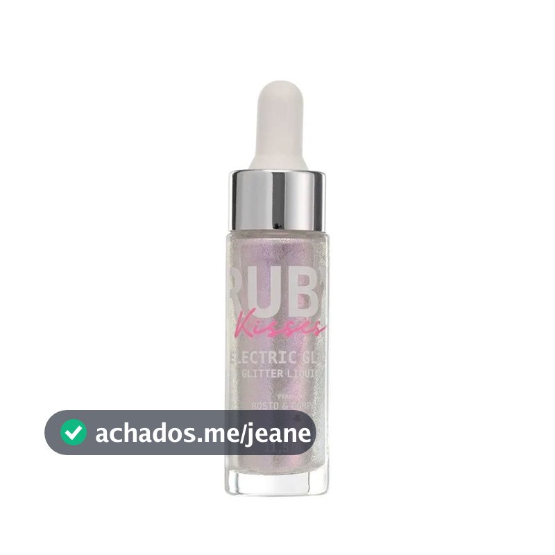 GLITTER LÍQUIDO RUBY KISSES ELECTRIC GLAZE PRATA UNICORN 12ML