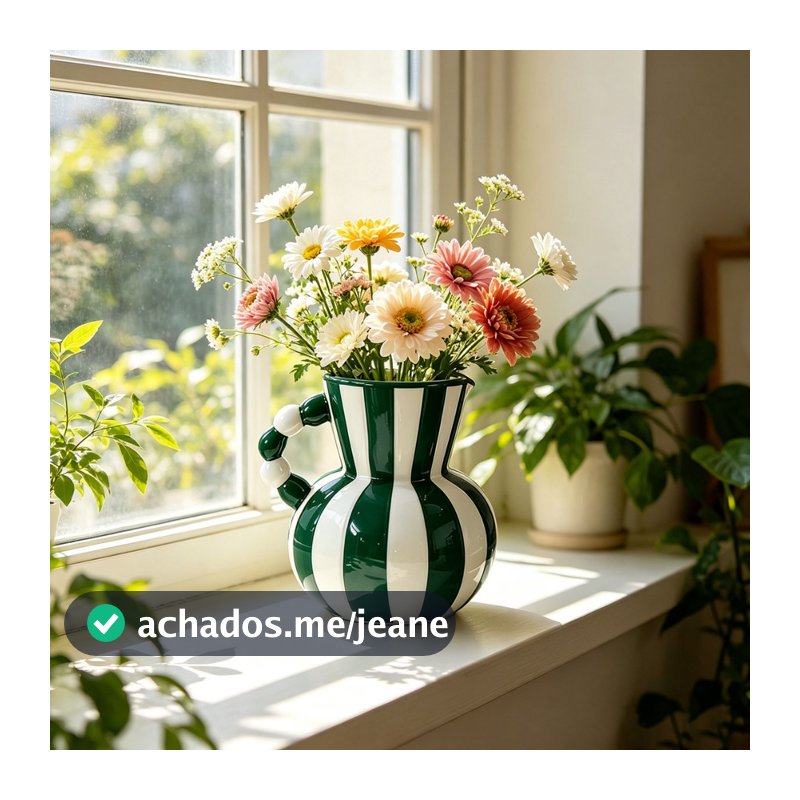 Vaso De Cerâmica Listrado Retrô Americano , Ornamento Decorativo Ambiente Para Decoração De Casa De Mesa De Sala De Esta
