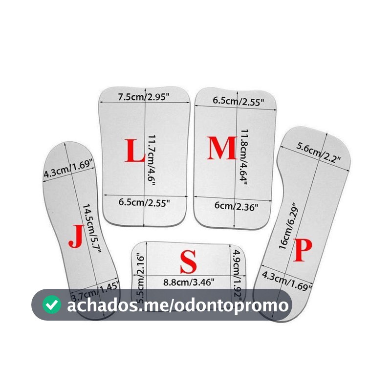 Espelho De Vidro Fotográfico Intraoral Refletor De 2 Lados