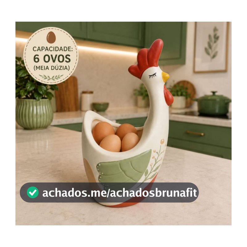 Galinha de Cerâmica Porta Ovos Porta Talheres Porta Utensilios Organizador de Cozinha Decorativo