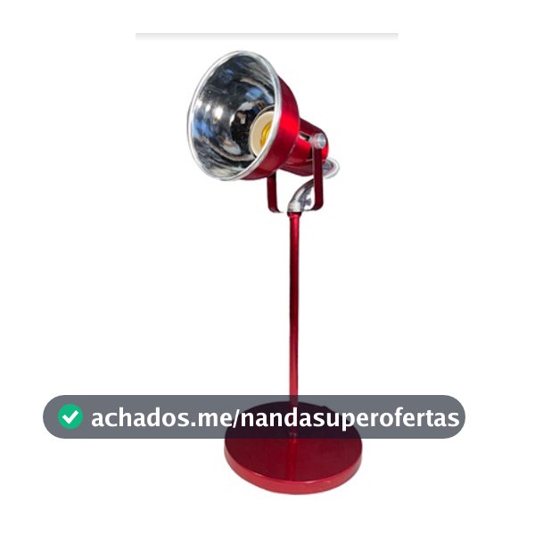 Abajur Apolo luminária de mesa direcionável Cereja