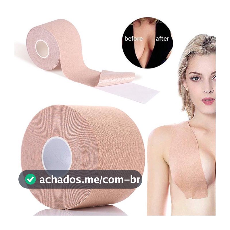 Sutiã Rolo Adesivo Levanta Peito Seio Fita Invisível