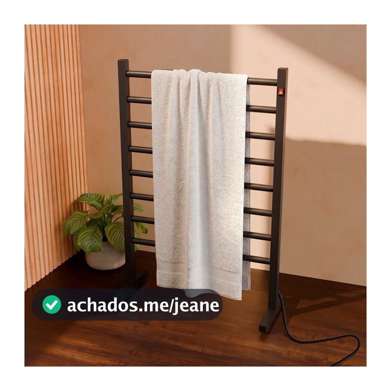 Toalheiro Térmico Porta Toalhas Varal Elétrico Duas Toalhas Portátil Electrowood BIVOLT