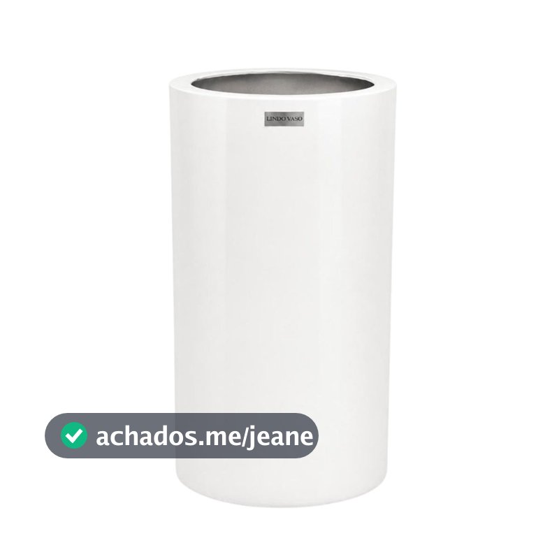 Vaso De Fibra De Vidro Milão 48cm Brilhantes e Foscos Decorativo Lindo Vaso