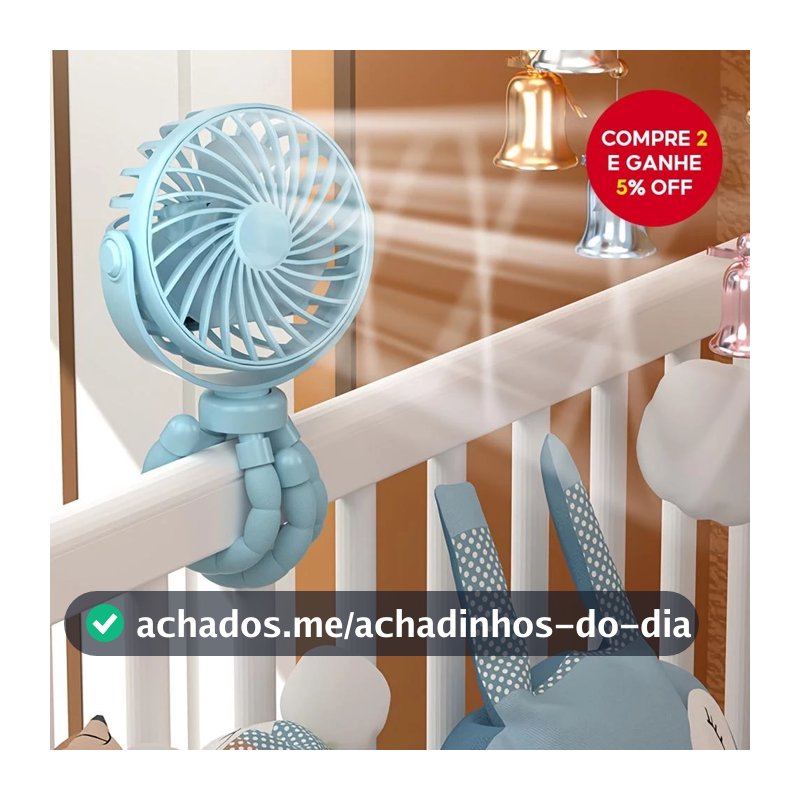 Ventilador De Resfriamento Portátil Polvo USB Recarregável Minifan Silencioso Tripé De 3 Velocidades