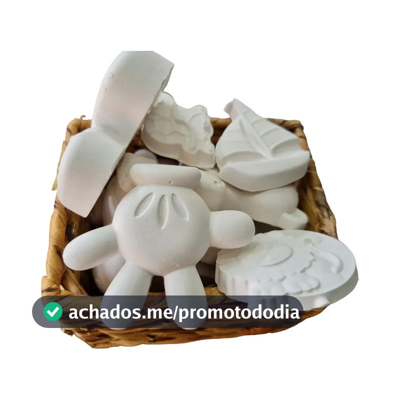 Kit Infantil 65 Pç Gesso Cru Pintar Sortidos Educativo