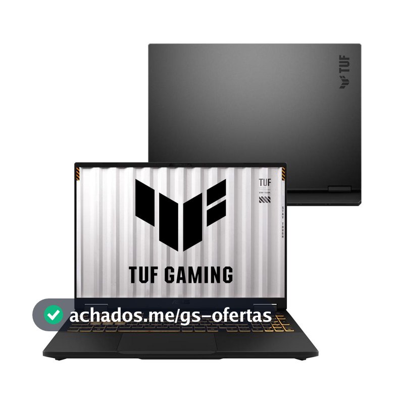 Notebook ASUS TUF Gaming F16 Intel i5  NVIDIA RTX™ 5060 16GB  512GB SSD  Windows 11, tela 16" LED FHD+ nível IPS- RV260W