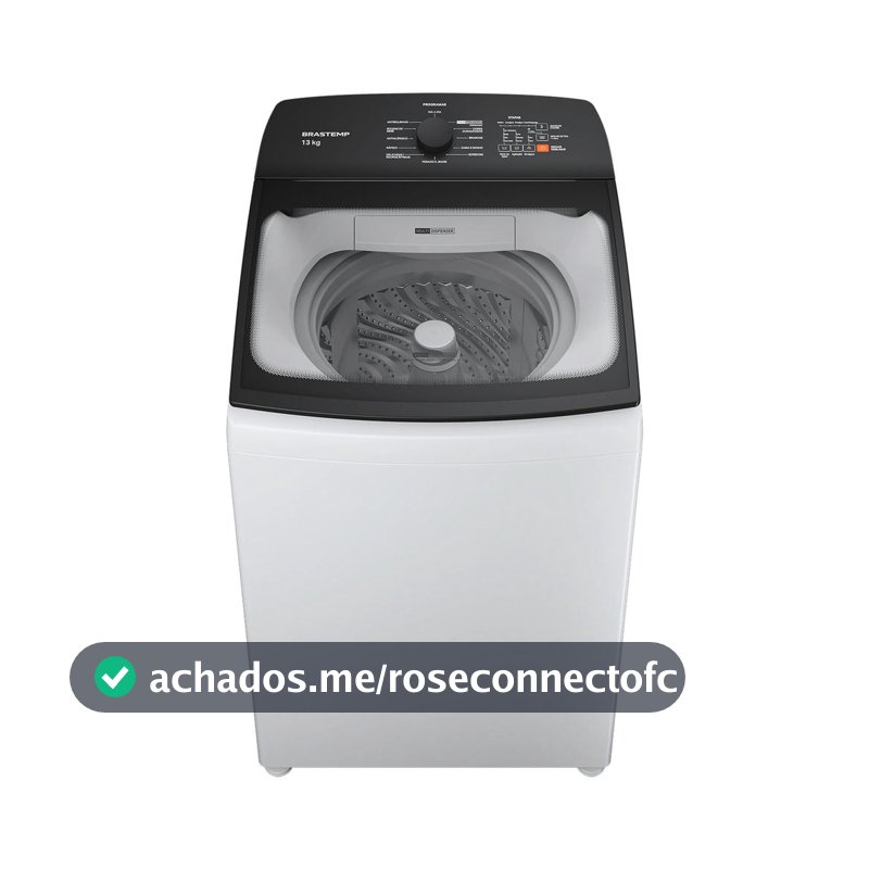 Máquina de Lavar Brastemp 13Kg Branca com Ciclo Tira Manchas Advanced e Ciclo Antibolinha - BWM13AB