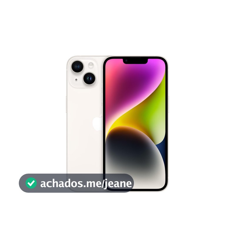 Usado: iPhone 14 128GB Branco Bom - bateria 70% - Trocafy - Apple