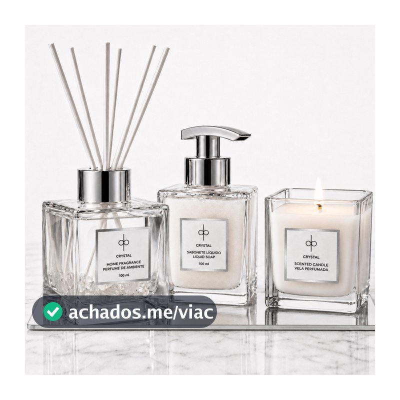 Kit Lavabo + Bandeja - Crystal | Chá Branco 100ml