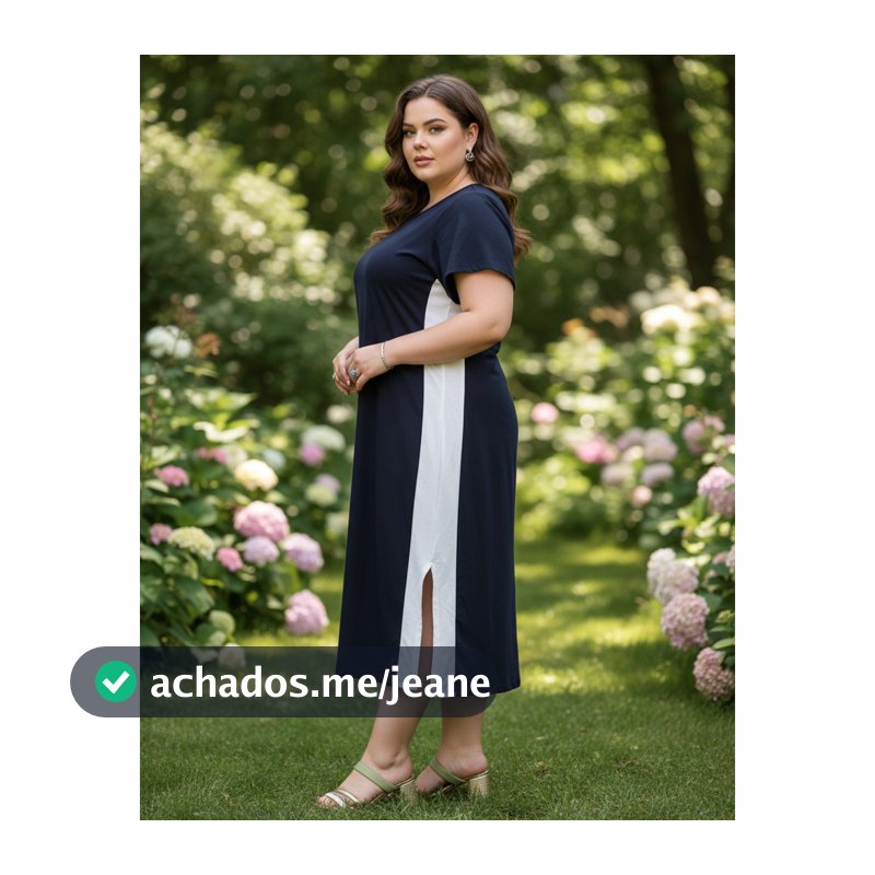 Vestido Plus Size Feminino Casual Evangélico Algodão