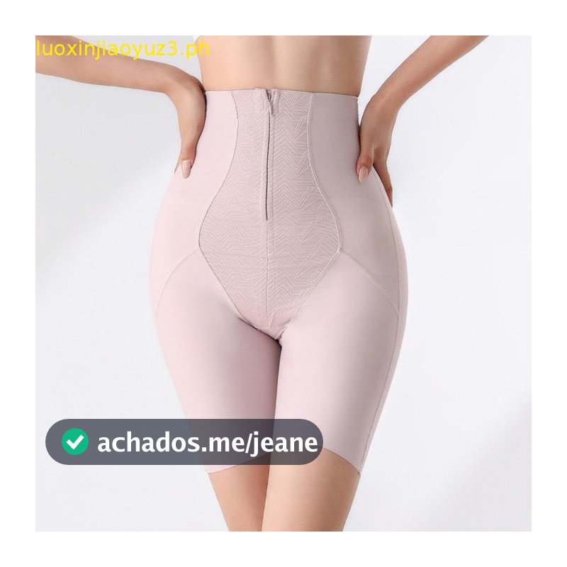 Calça De Bandagem Modeladora Corporal Com Zíper , Modelagem Pós-Parto , Cuecas De Controle De Barriga De Cintura Alta h