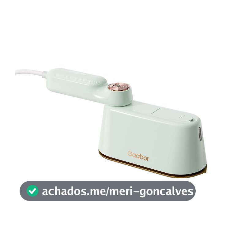Gaabor Ferro a Vapor Portátil em Aço Inoxidável Resistente Alta Temperatura 1200W HM-M01A