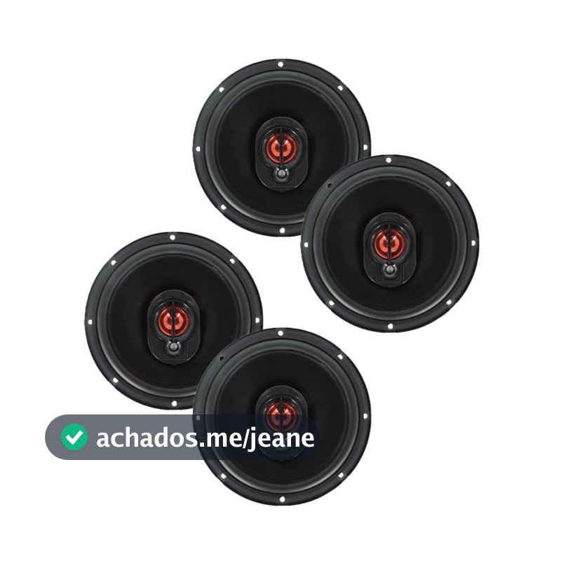 Kit 4 Alto Auto Falantes Bomber BBR 6 Polegadas Boca 6x6 220w rms VÁRIOS CARROS