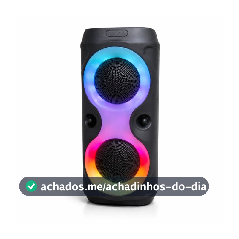 Caixa de Som Sem Fio Grande potencia 5v Bluetooth Portatil com Entrada Microfone P10