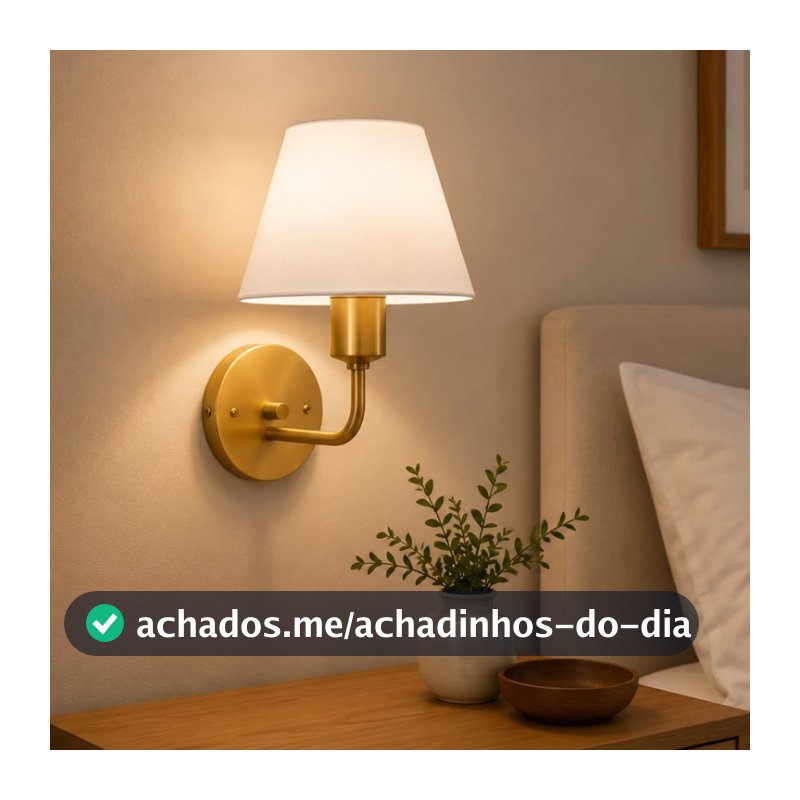 Arandela Vintage Charm Luxo para Quarto Sala Hall Cabeceira E27