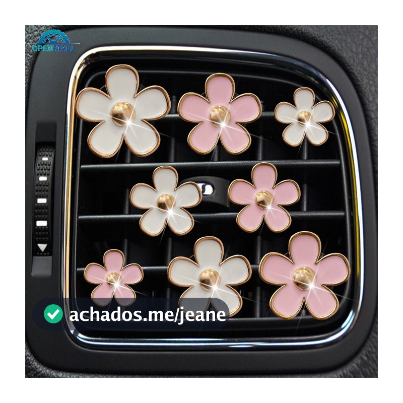 RE 4Pcs/Set Car Outlet Vent Perfume Clips Freshener Ar Condicionado Aromaterapia Pequena Margarida Para Decoração