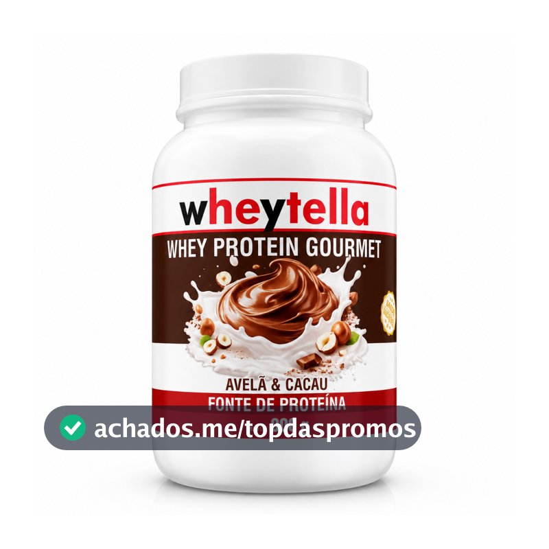 Whey Protein Gourmet 900g Sabor EXCLUSIVO  - 23g de Proteína Por Dose Ganho de Massa Muscular