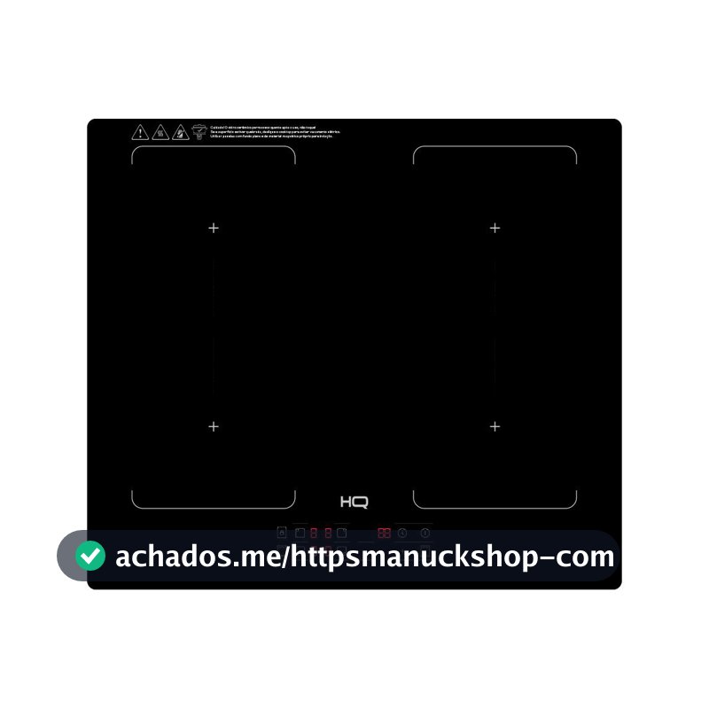 Cooktop De Indução Embutir HQ 4 Bocas Painel Touch Free Zone Preto 7000W HQ-IDE7004FZ 220V
