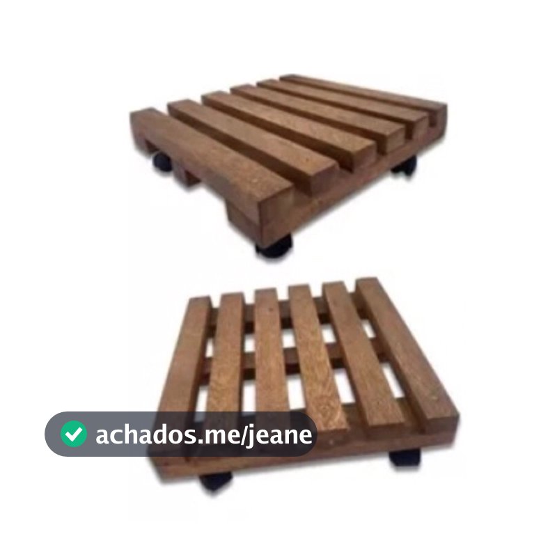 Suporte Para Vaso De Planta Quadrado Rodinhas