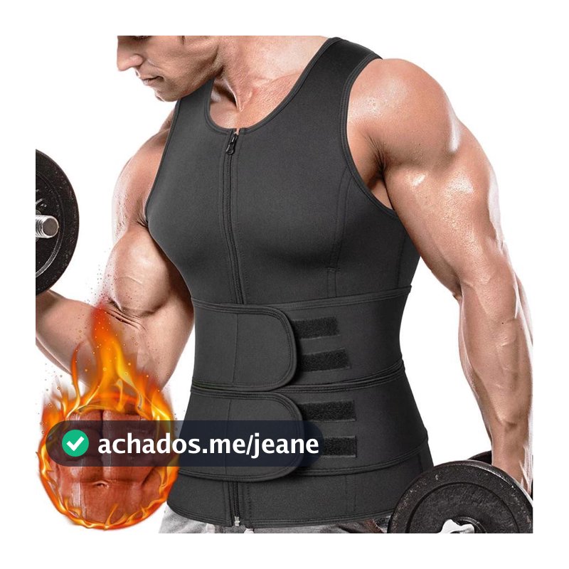 Regata Cinta Modeladora Termica Compressão Abdominal Masculina
