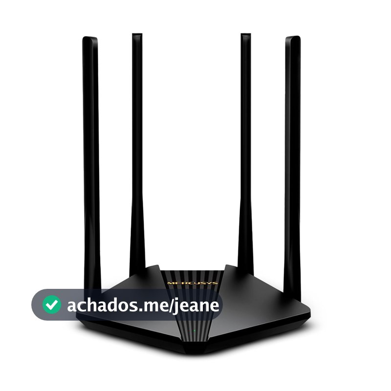 Roteador Wi-Fi Mercusys Dual Band AC1200 MR30G 4 Antenas Portas Gigabit 5 Anos de Garantia