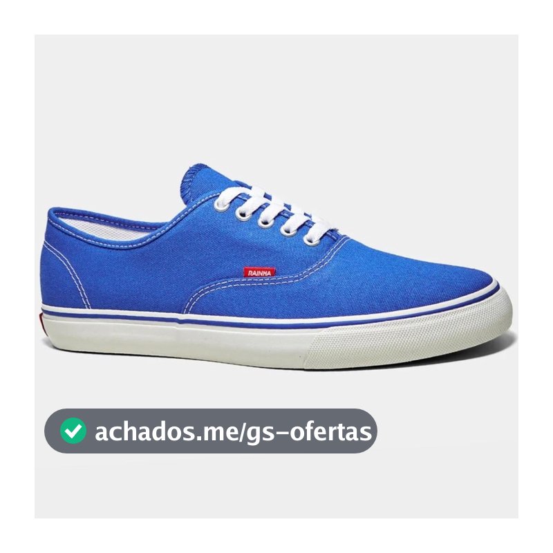Tênis Rainha Mont Car V - Azul e Branco