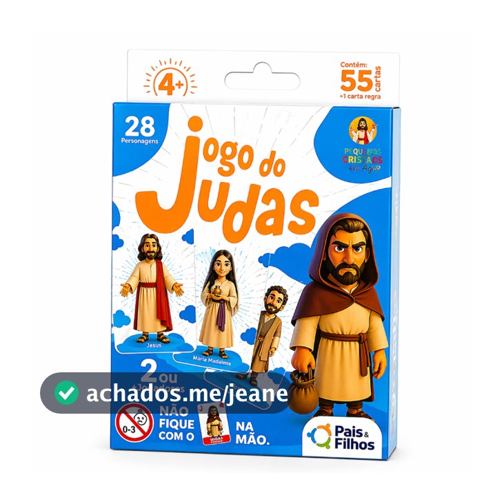 Jogo Bíblico Cartas Família Infantil Adulto Dinâmico Jogo Do Judas Cristão Diversão