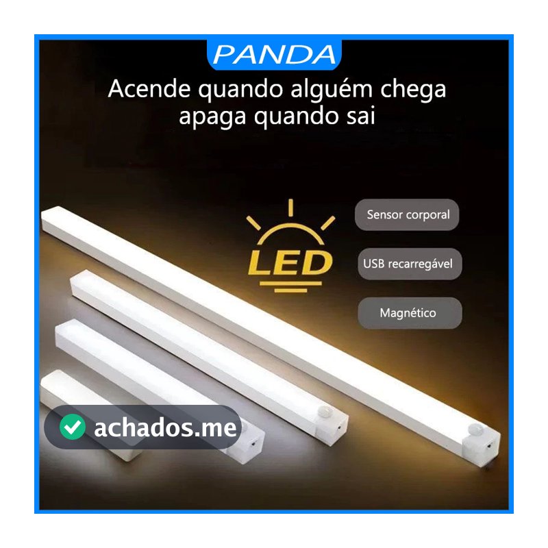20/30/50cm Luz LED Noturna Recarregável USB Sensor De Movimento Inteligente Brilho Ajustável Sem Fio Iluminação