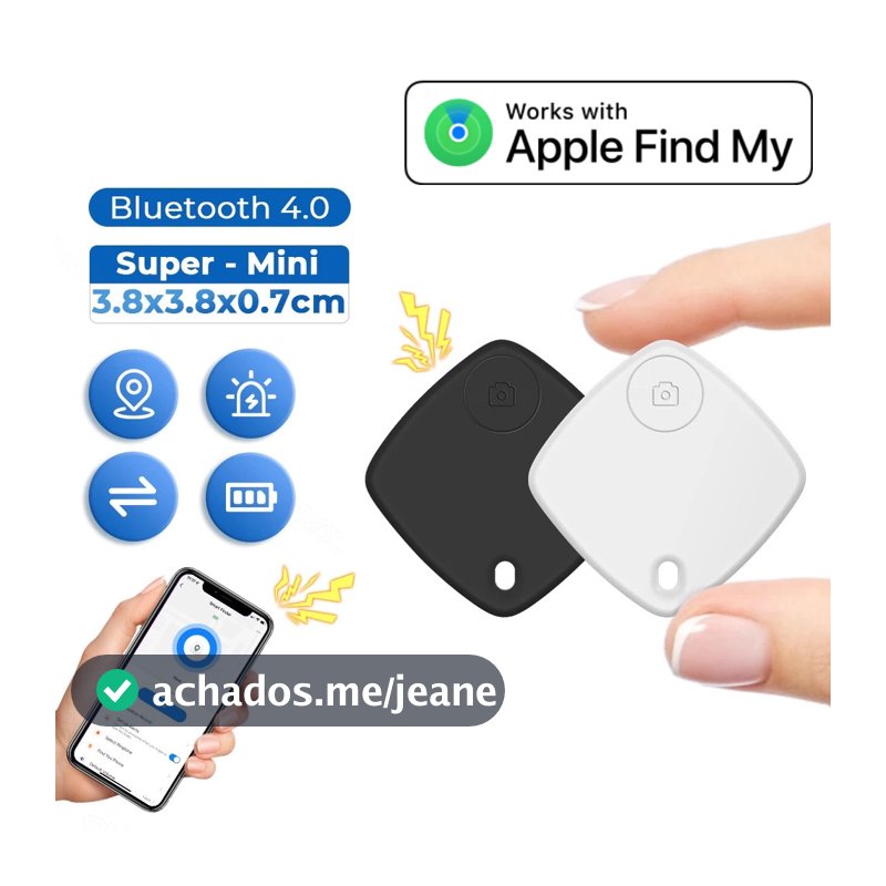 Rastreador Inteligente GPS Smart Tag Mini – Compatível com Apple Find My | Localização Precisa