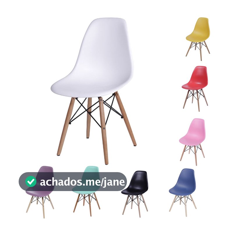 Cadeira de Jantar DKR Eames Boxbit para sala de jantar ou escrivaninha várias cores