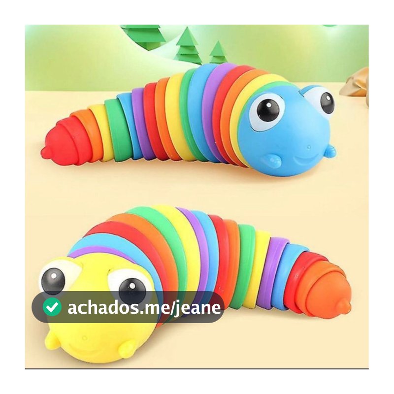 Lesma Caracol Lagarta De Minhocas Articulada Alivia o Estresse Sensorial de Mão com Luzes