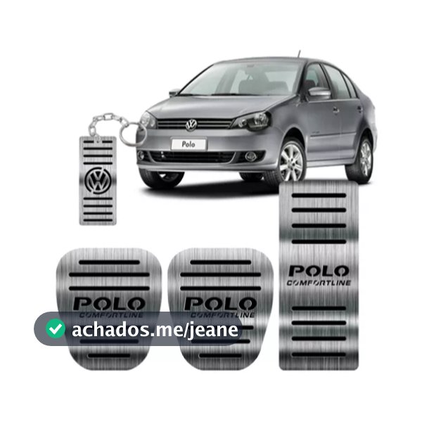 Pedaleiras Em Aço Inox Puro Para Polo Comfortline