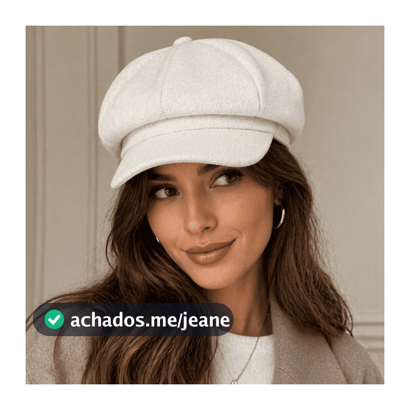 Boina Francesa Feminina Inverno Chapéu Europeu Lã Moda