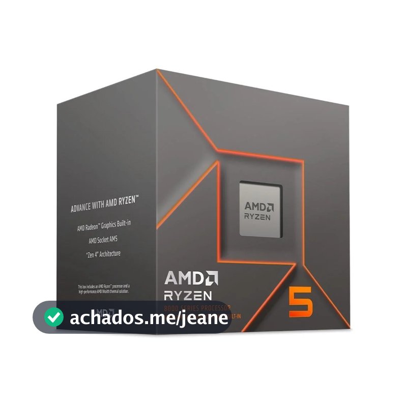 Processador AMD Ryzen 5 8500G, 6/12, (5.0GHz Turbo)AM5 BOX lacrado