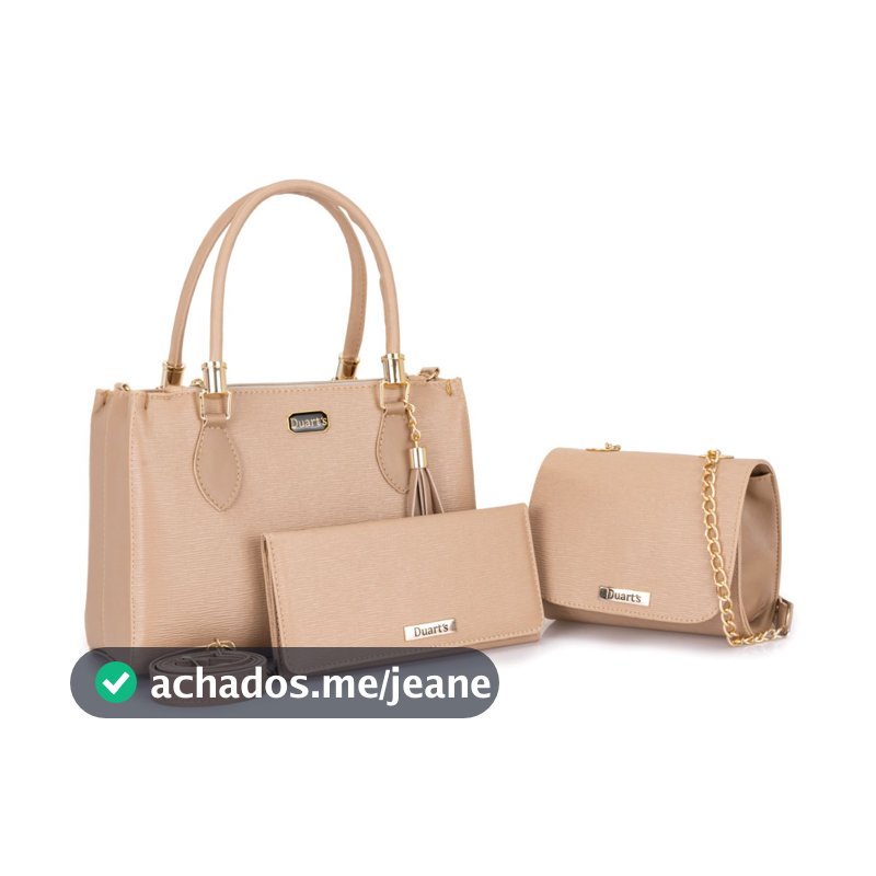 Bolsas femininas Kit 3 Peças Lançamento Duarts