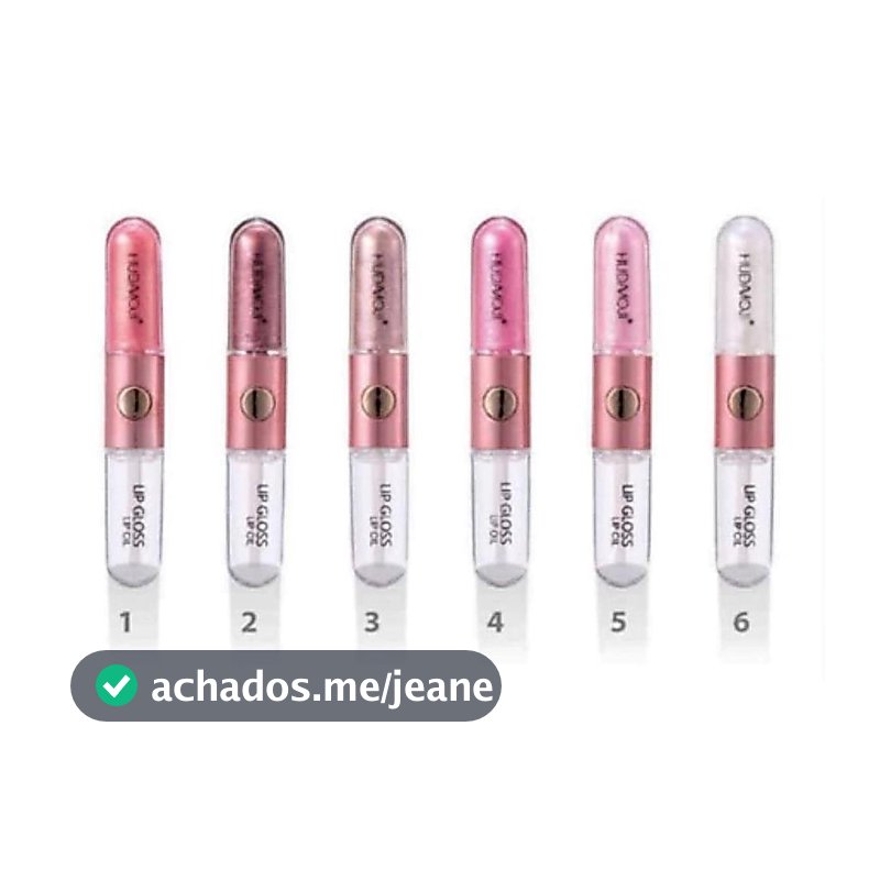 LIP GLOSS + LIP OIL 2 EM 1 - HUDAMOJI