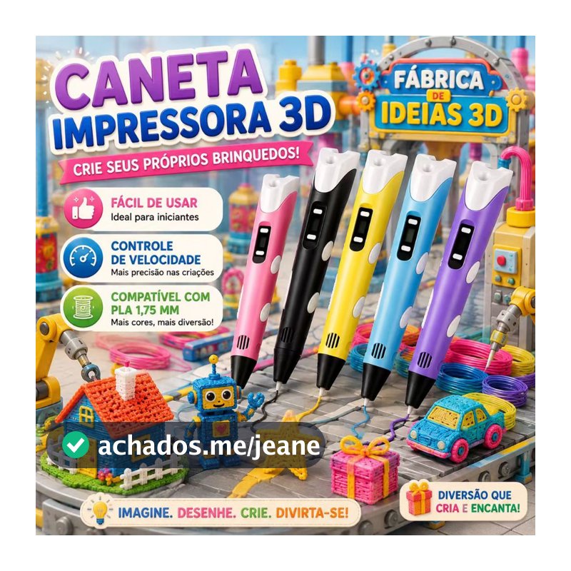 Caneta 3D Impressora 3D Brinquedo Educativo Infantil PLA LCD DIY Desenho 3D Presente Para Meninos Meninas