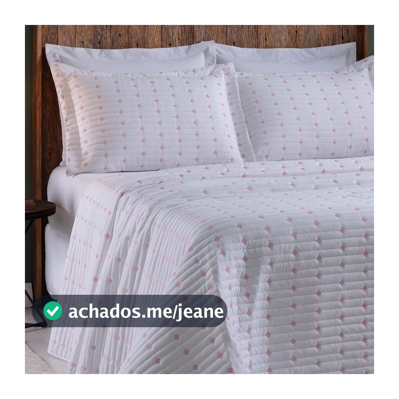 Cobre Leito Colcha Casal Queen 3 Pçs Fofo Rosa Elegante Alto Padrão