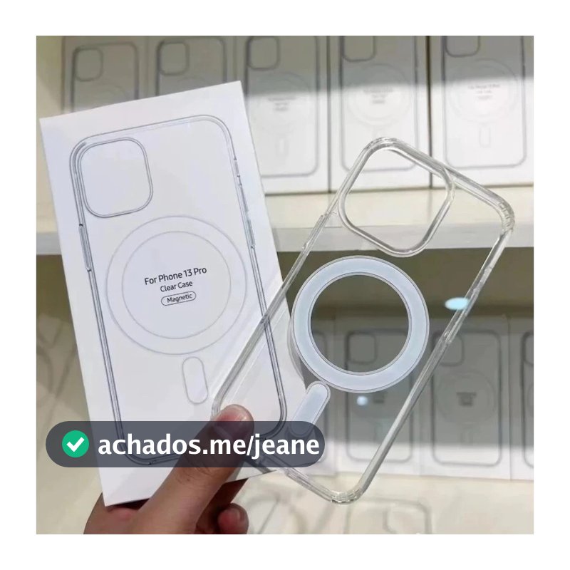 Capa Capinha Magnética Space Transparente Anti Impacto TPU Case PARA Apple PARA IPhone 11 12 13 14 15 16 Pro Max