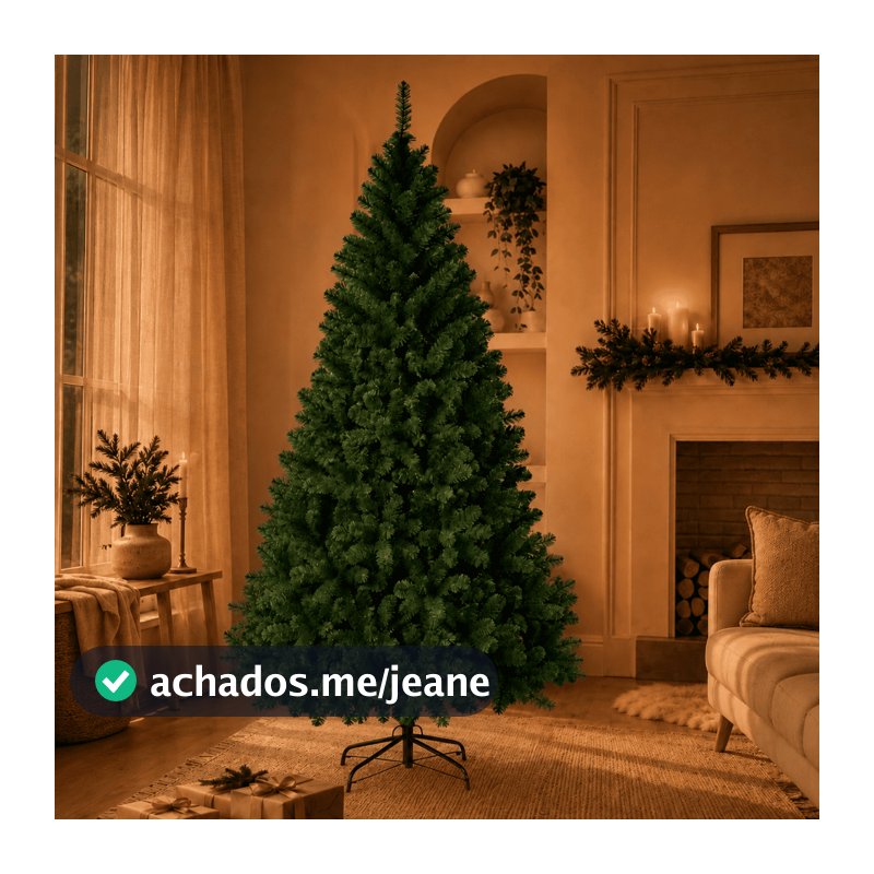 Árvore de Natal Pinheiro 1,80 Metros 500 Galhos Pé De Ferro Envio Imediato Verde luxo