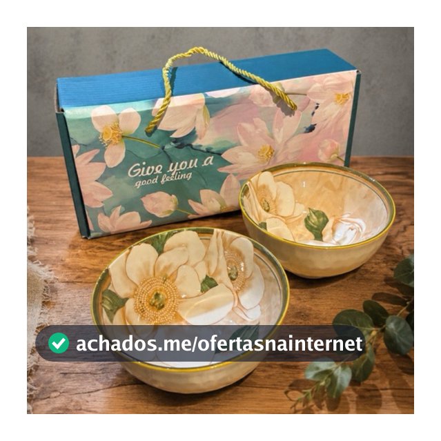 Kit 2 bowls cumbuca ceramica estampado multiuso 250ml petiscos sobremesa caldos cereais envio rápido