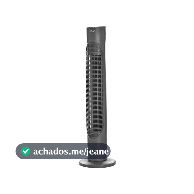 Ventilador Torre Slim Cinza Fix 3 Velocidades 110/220v 86cm