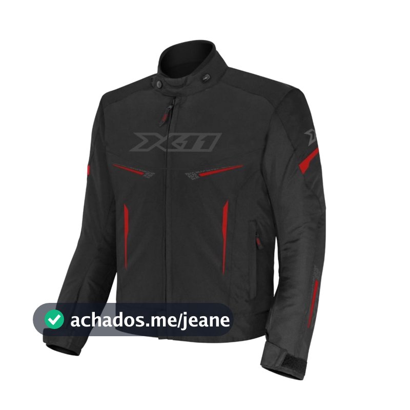 JAQUETA MOTOCICLISTA X11 GUARD 3 MASCULINO VERMELHO