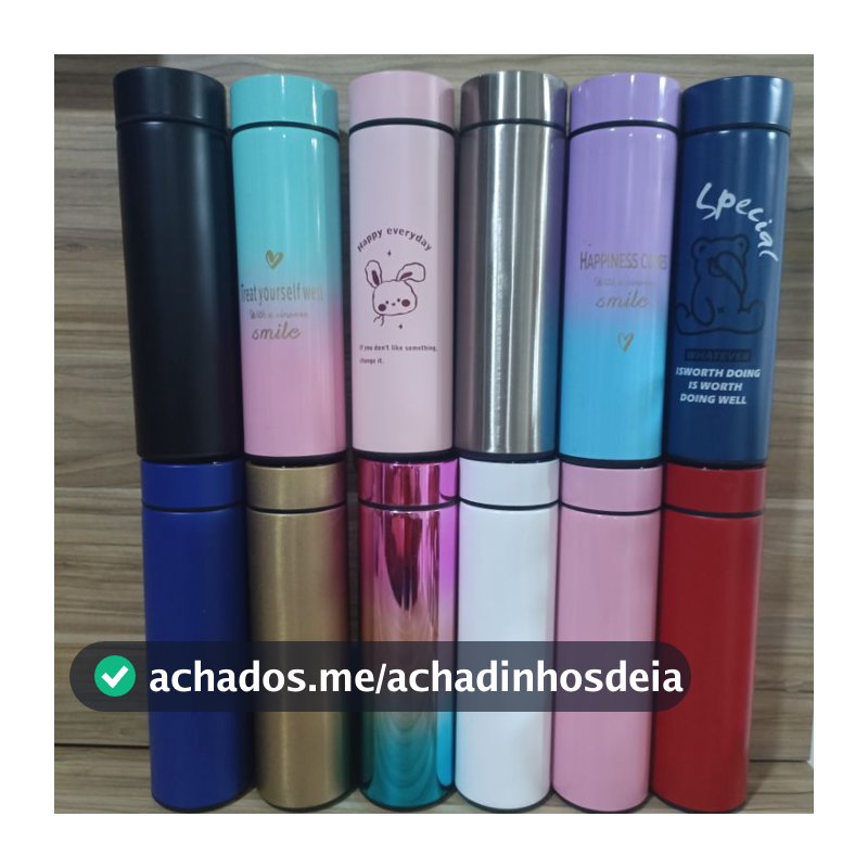 Garrafa Térmica Inox Inteligente Com Display de Temperatura Digital 500ml Pronta Entrega