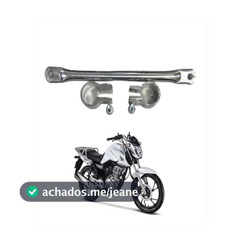 Trava De Guidao Polida Moto Honda Fan Titan Start Cargo 160
