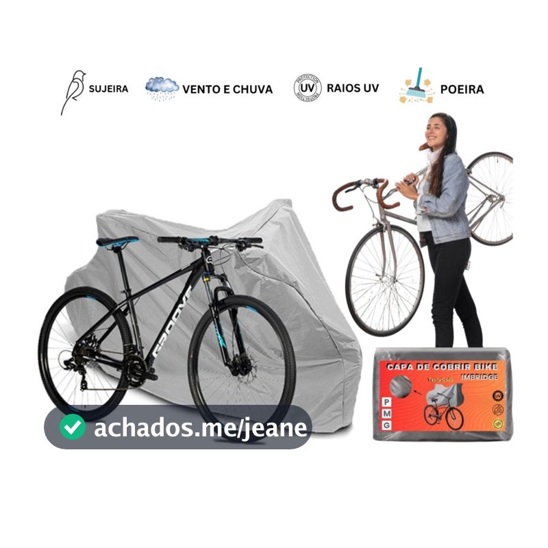 Capa de Proteção Bike Biclicleta 100% Impermeável Aro 20 até 29 Protege de Sol Chuva Poeira Sujeira