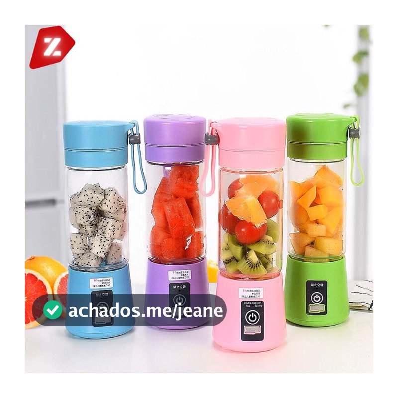 Mini Liquidificador 6 Laminas Portátil Recarregável Micro  Usb