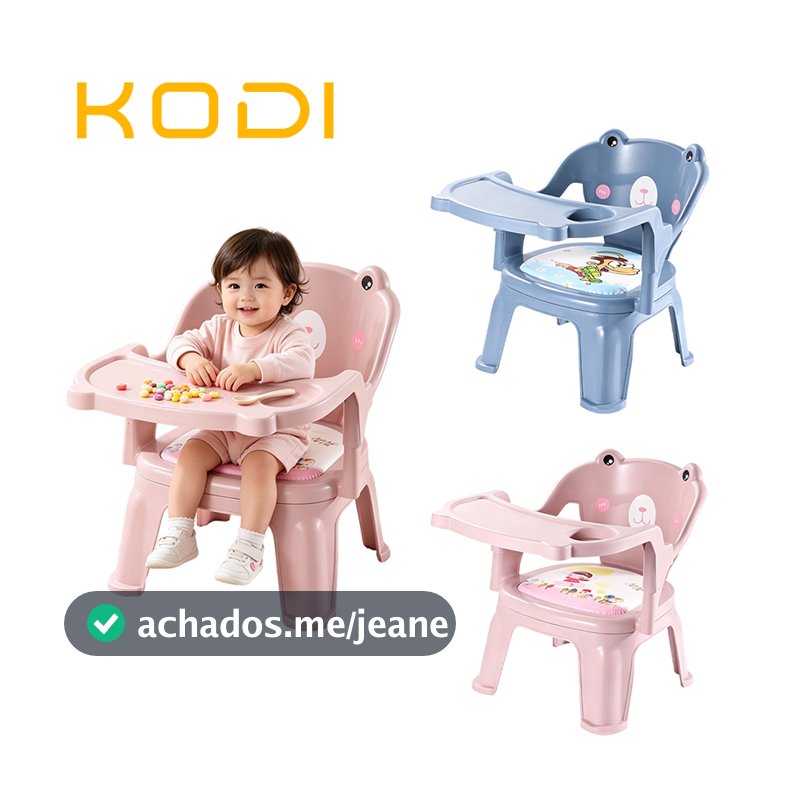 KODI Cadeira de Alimentação Infantil Plasutil Portátil com Bandeja – Poltrona para Bebê -P3