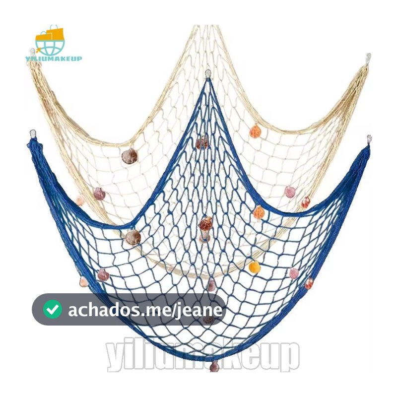 [Quick] Decoração De Suspensão De Parede De Rede De Pesca-Casa De Quarto Adesivos De Mar Mediter-Para Exibição De Fotos-